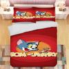 Tom and Jerry Anime Home Bedroom Comforte Nordic Polyester Material Suitable for Children and Adults 3-piece Set