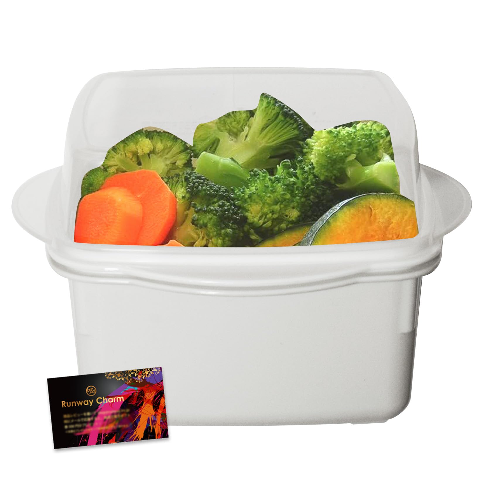 

NEIGHBOR CLOWN Microwave Cooker for Warm and Steamed Vegetables Warm and Steamed Vegetables in the Perfect for Single Made in Includes RunwayCharm