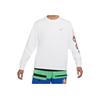 Nike Alphabet Print Crew Neck Long Sleeve T-Shirt Men Tops White DO6946-100