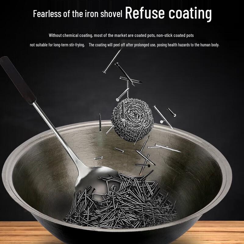 

HDST Traditional Thick Cast Iron Wok