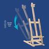 Portable Foldable Solid Wood Art Student Easel: Desktop Drawing Board and Artwork Display Stand
