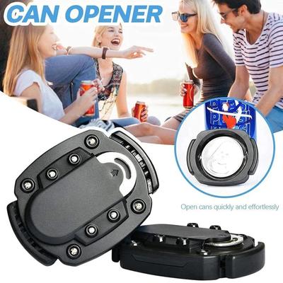 Abridor Manual DL de Latas de Cerveza Creativo Portátil Giratorio Abridor de Latas sin Tapa Removedor de Tapa de Lata de Borde Liso para Latas de Refresco Cerveza Bebida Cola Apertura