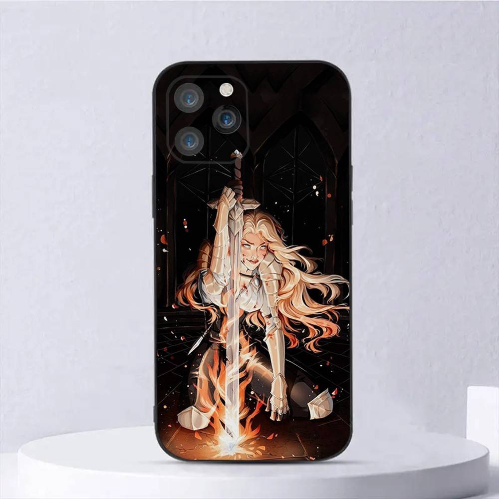 

Чехол для телефона Стеклянный трон для iPhone 16,15,14,13,12,11,Plus,Pro Max,XS,X,E,SE,Mini Мягкий силиконовый Черный чехол iPhone11PRO