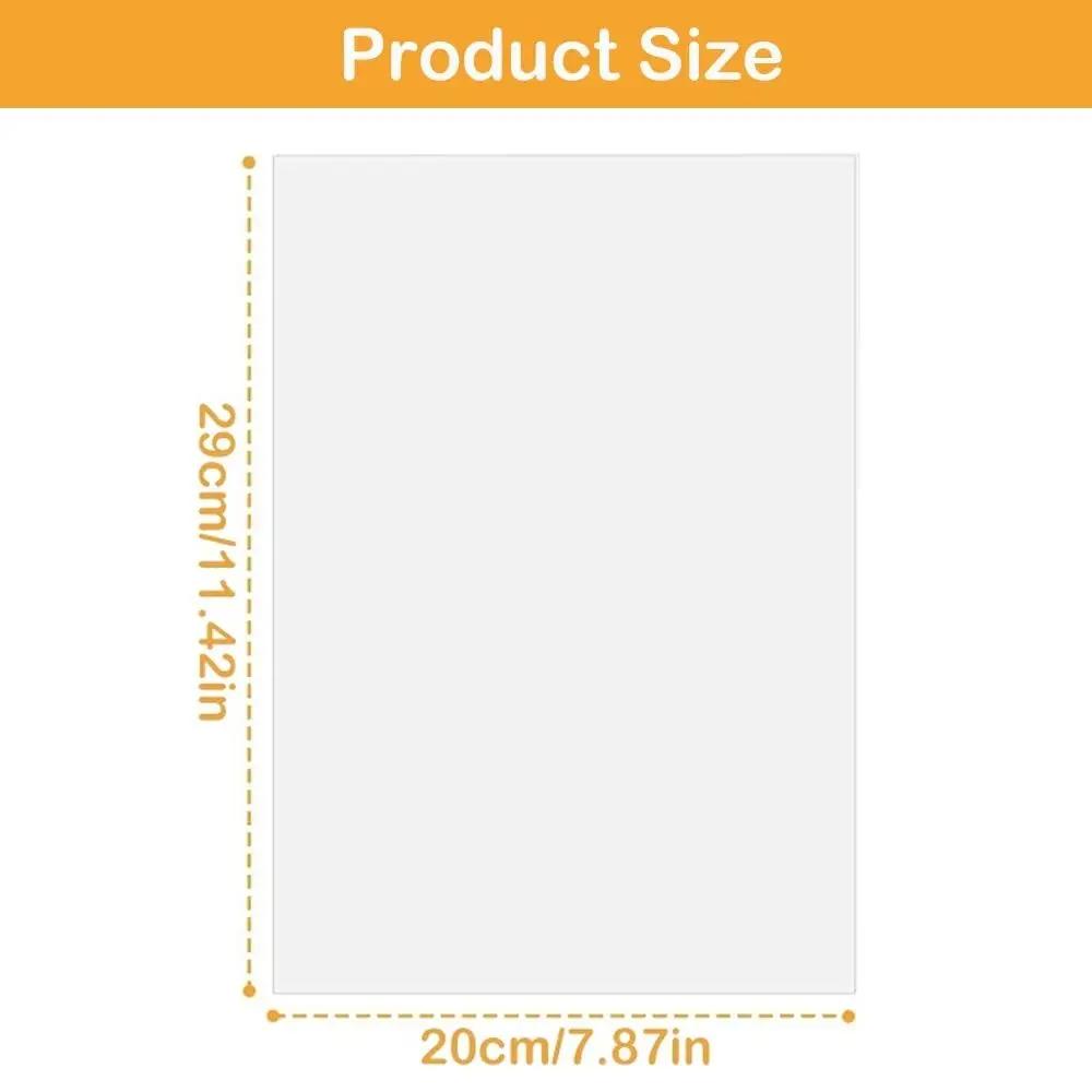 1Pcs Durable Printable Shrink Plastic Sheets Handmade Translucent White Shrink Film 29x20cm Shrinky Art Papers DIY Crafts