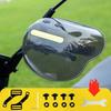 Housse de protection de main grise Bande réfléchissante de nuit Protection de guidon Garde-main E-bike Conduite ATV