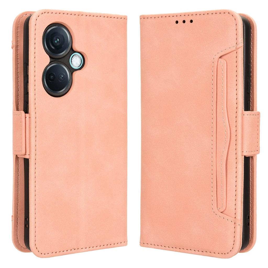For OnePlus Nord CE3 5G/Oppo K11 5G PU Leather Wallet Phone Case Shockproof Stand Cover with Multiple Card Holder