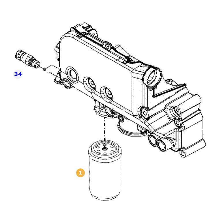 Fuel filter WDK962/1 Mann Filter
