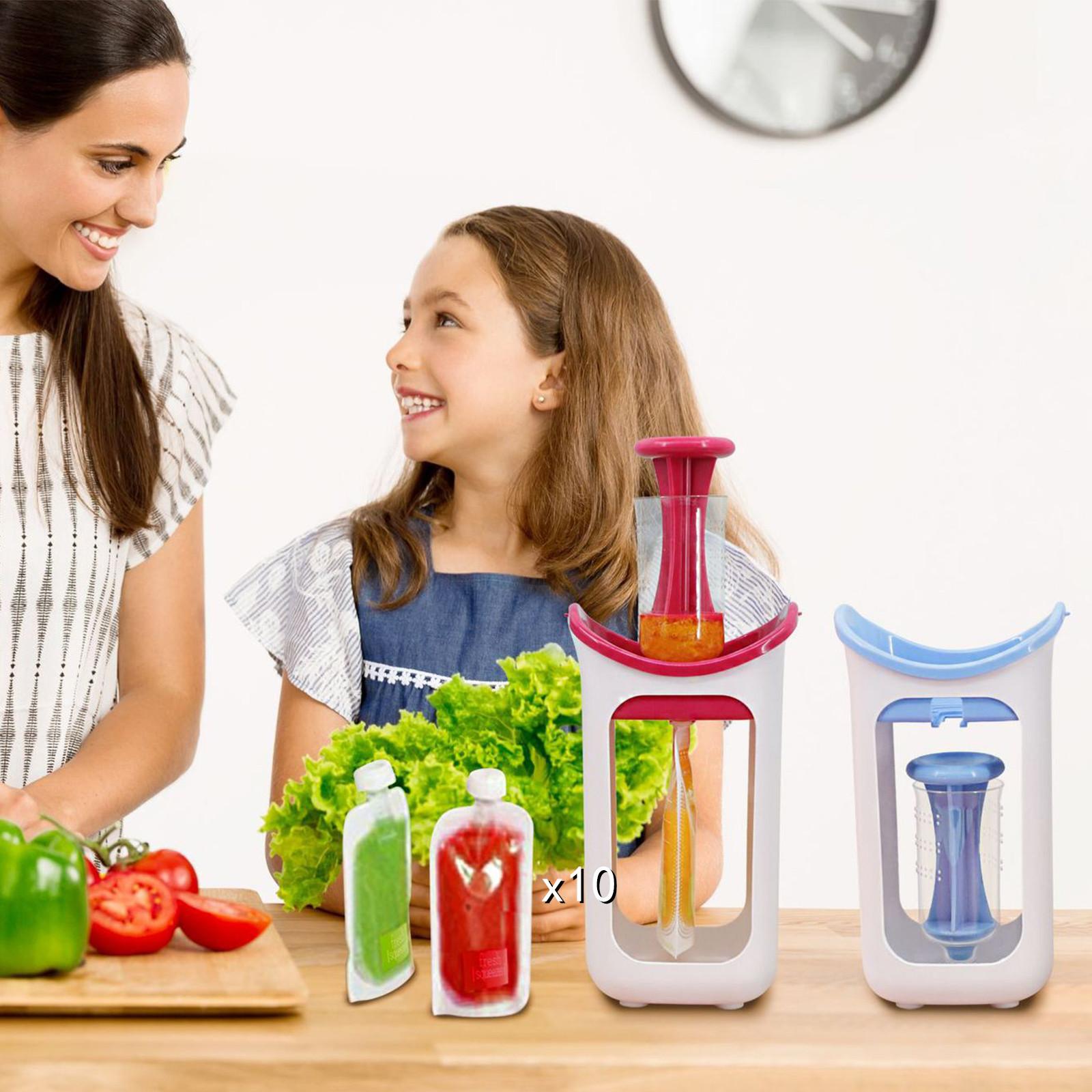 

Производитель детского питания с пакетом 10PCS, Выжимка детского питания Станция Свежий фруктовый сок Производитель пюре Соковыжималка