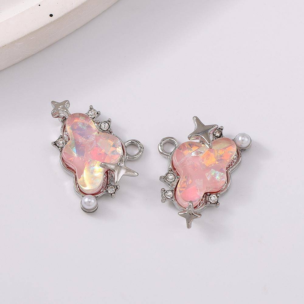 5pcs Cute Gemstone Cloud Pendant Charms for Necklace Earrings Bracelet DIY Handmade Jewelry Accessories Supplies