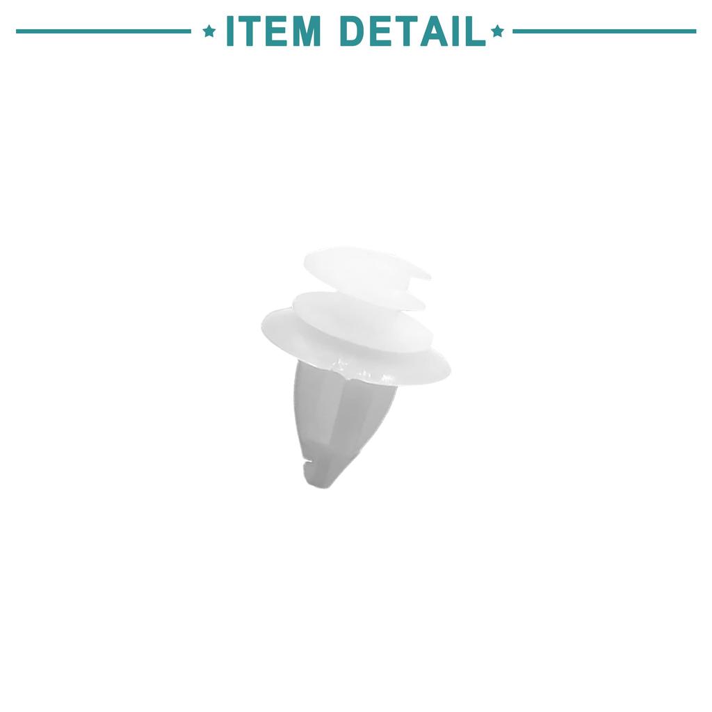 ACROPIX Panel Bumper Fender Fastener Splash Guard Push Rivet Retainer Clip 9mm Fit BMW E34 E39 E60 E61 White 10pcs