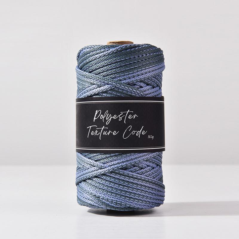 5MM Double Color Mixed 5MM Polyester Braid Cord,Hand Woven Bag Carpet Knitted Yarn,Horse Drawn Rope Bracelet Thread,70Yards