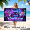 Spielcontroller-Thema Weiches Strandtuch Personalisierter Benutzerdefinierter Text Handtuch Tragbar für Strand Pool Reisen