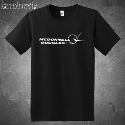 Mcdonnell Douglas Aerospazio Aerei Uomo Nero Taglia dalla S alla 5XL