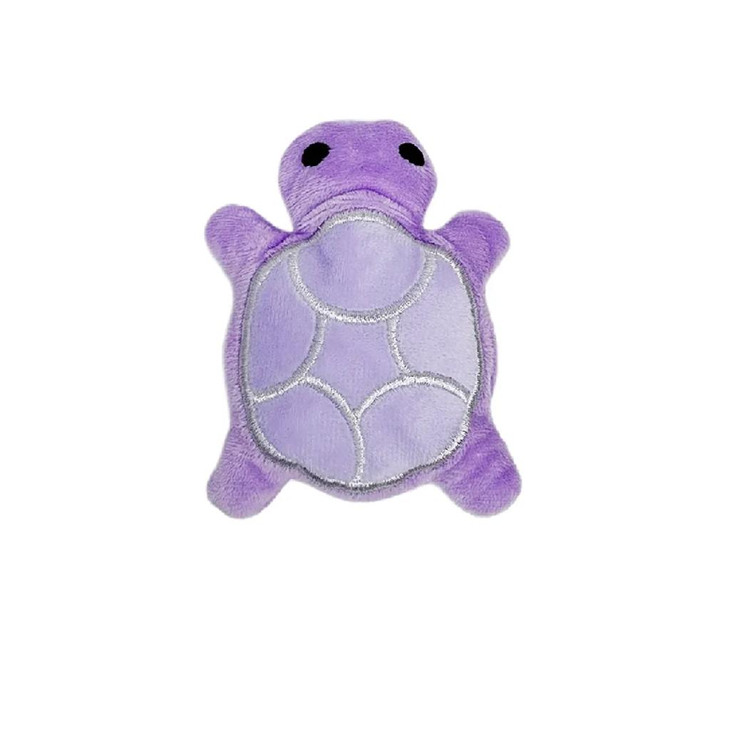 Durable Bite Resistant Interactive Dog Chew Toy for Puppy Teething Relief Mini Turtle Plush Dental Health Chewing Toy for