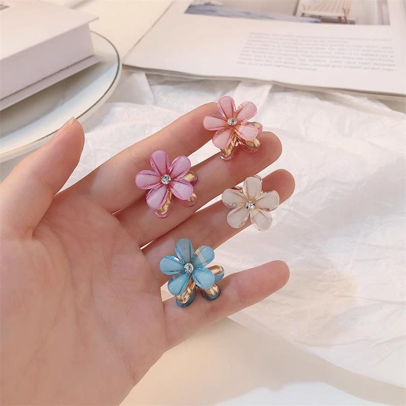 New Mini Small Flower Clip Feminine Bangs Side Clip Top Clip Japanese and Korean Hair Clip Headwear