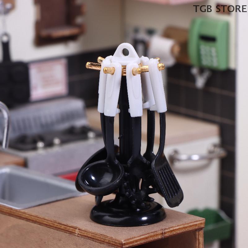 1Set Mini Plastic Spatula Utensils Model Mini Kitchenware Models Shooting Scene Props