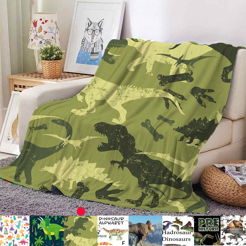 Park Dinosaur Jurassic Blanket Flannel Winter Bed Sofa Blanket Room Decoration