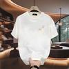 Trendy Brand Short-Sleeved Pure Cotton Men'S Printed T-Shirt Trendy Men'S And Women'S Versatile Round Neck T-Shirt Men'S