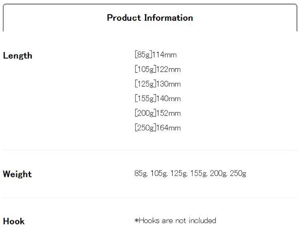 DUO Metal Jig Drag Metal Force Semi Long 105 Grams PHA0828 (3015)