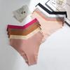 Seamless Ice Silk Women's Low Rise V-Shape Panties Breathable Quick Dry Sports Underwear Multi-Color