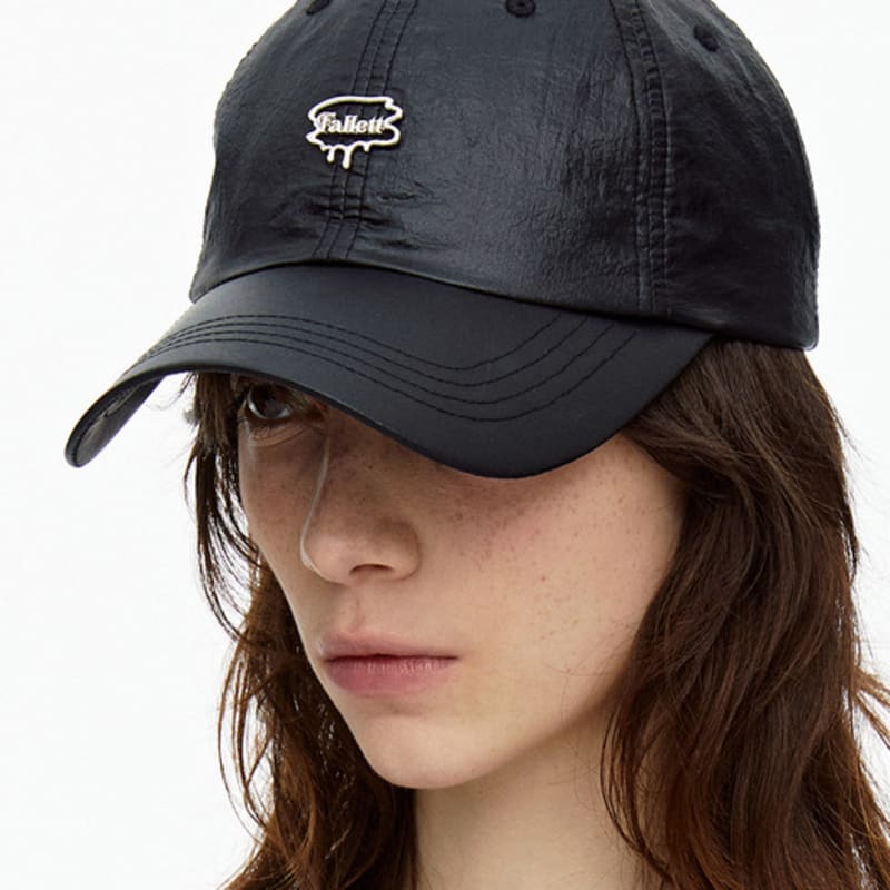 Кепка-бейсболка FALLETT с логотипом-кистью, черная F