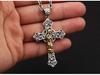 S925 Sterling Silver Virgin Mary Cross Necklace Pendant - Unisex Korean Fashion Thai Silver