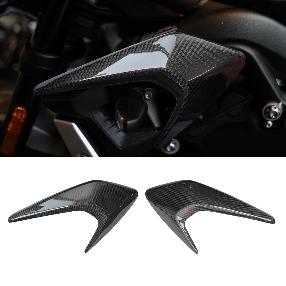 Motorcycle Carbon Fibre Side Fairing Protection Cover for Triumph Street Triple 765 2021-2022