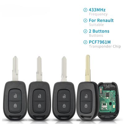 Remote 2 Buttons Car Key for Renault Symbol Trafic for Dacia Logan Lodgy Dokker Duster Trafic Clio4 Master with 433MHZ PCF7961M Chip