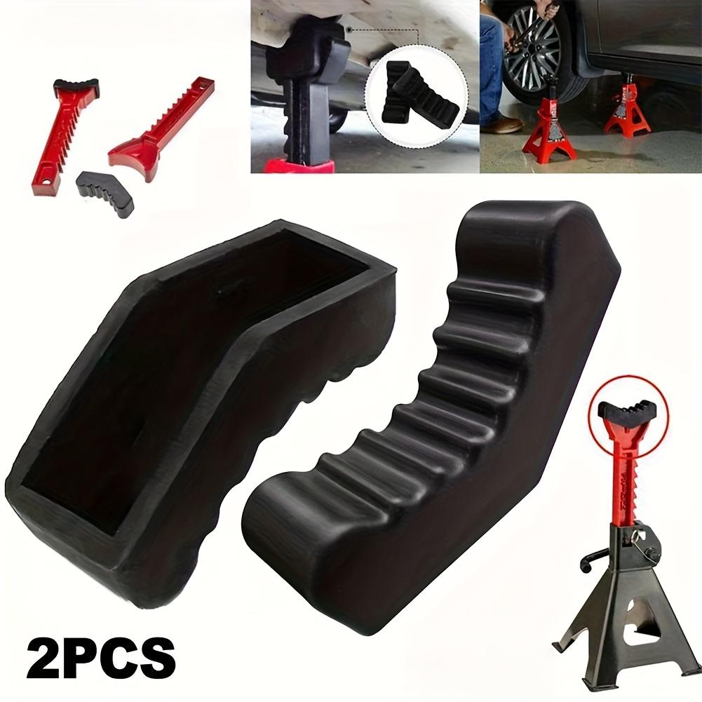 

2pcs Car Jack Stands with Universal Slot Lifters and Rubber Pad Adapters for Chassis Crossmember and Fixture Welding Lift