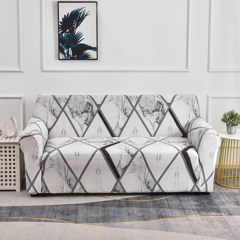 S-emiga Floral Printed Sofa Covers for Living Room Elastic Stretch Slipcover Sectional Corner Sofa Covers 1/2/3/4-seater