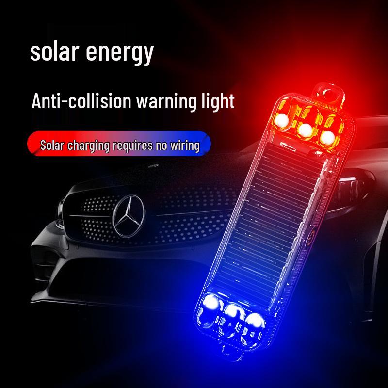 Solar-Powered Wireless Motorcycle & Electric Car Anti-Rear-End Warning Light
