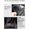 1X Waterproof Black Pu Leather Motorcycle Atv Scooter Rear Seat Luggage Tail Bag