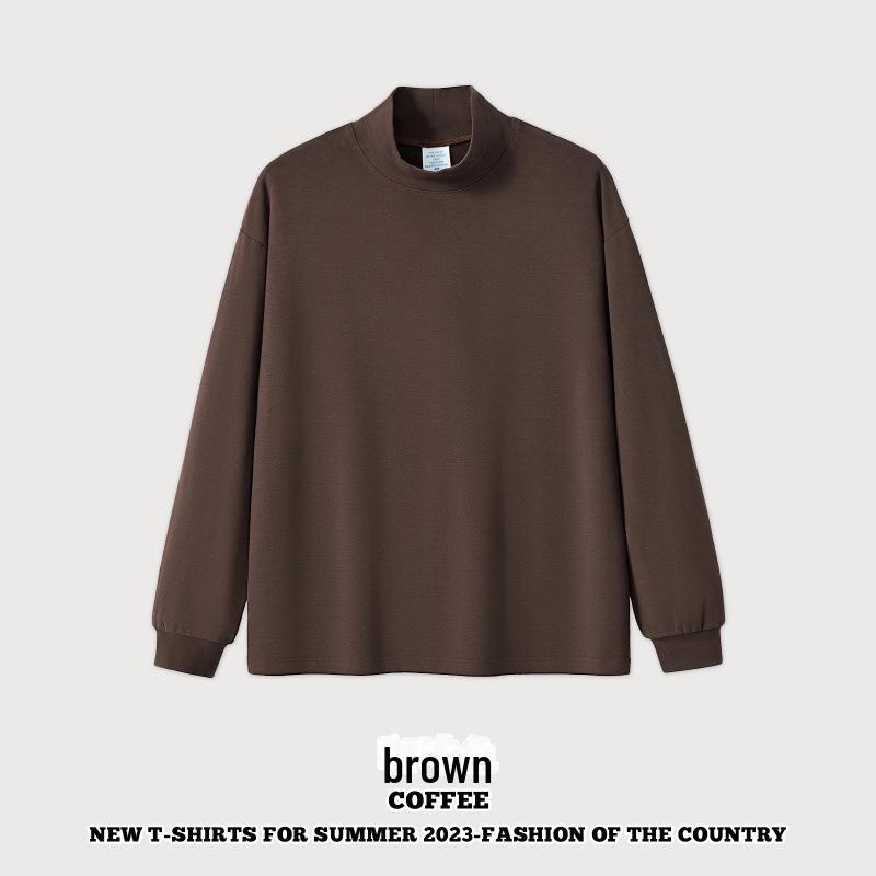 Unisex Japanese Style Long-Sleeve Half Turtleneck Pullover: Soft, Loose Fit, Couple Style, Warm German Velvet.