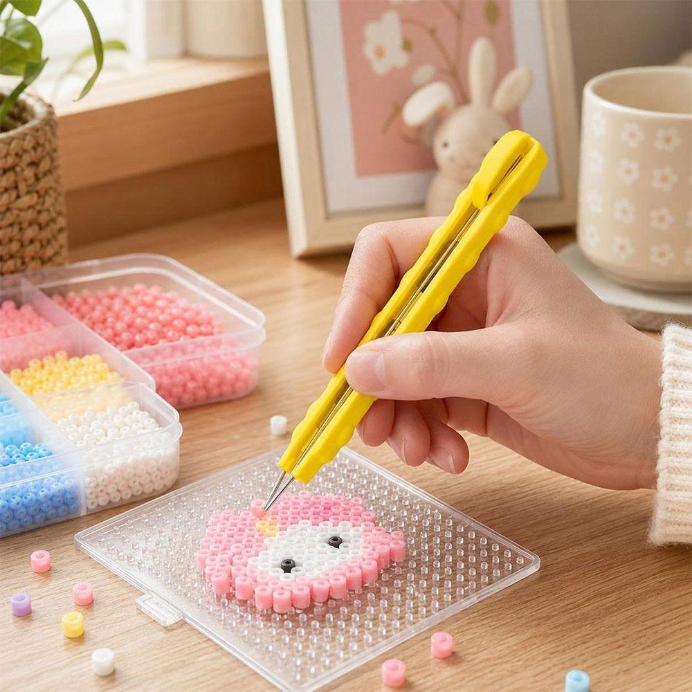 Press Activated Fuse Bead Pen Plastic Automatic Bead Dispenser for Craft Enthusiasts
