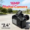 16MP Vlogging Camera with 2.4 Inch LCD Screen Camcorder 16X Digital Zoom Video Recorder for Photography