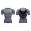 Graphic Athletic Quick Dry Compression Shirt for Men Gym Workout Running Tshirts Tees Tops Undershirt Baselayers Activewear