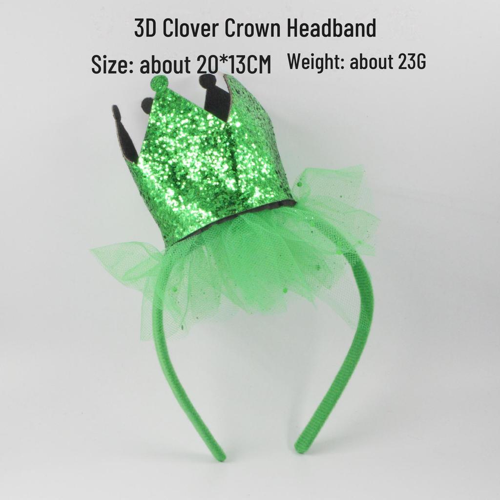 Shamrock Sequin Green Bow Headband for St. Patrick's Day