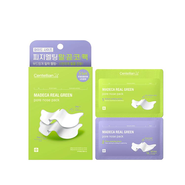 Madeca Real Green Pore Nose Pack (5 sets/1 box)