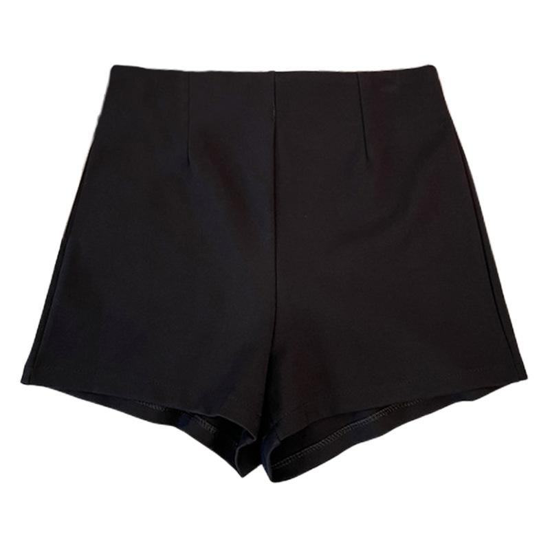 

Black Skinny Spice Girls Hot Pants Women s New Large Size Elastic High Waist Small Hips Skinny Women s Group Shorts XS чёрный