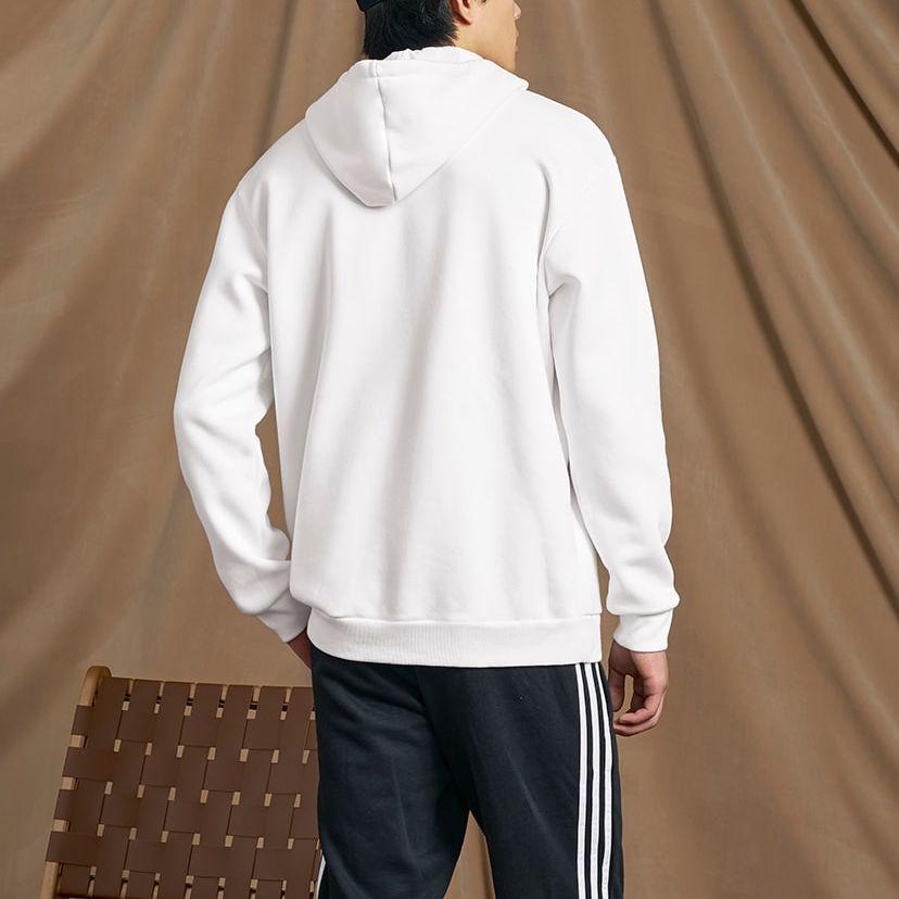 New Adidas Essentials Camo Print Hoodie Sweatshirt Men's White HL6932