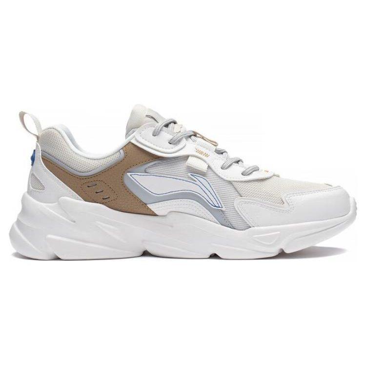 Li Ning Cloud Sea Textile, Synthetic Leather Slip Resistant Abrasion Resistant Low top Sports Casual Shoes Men's AGCT153-3