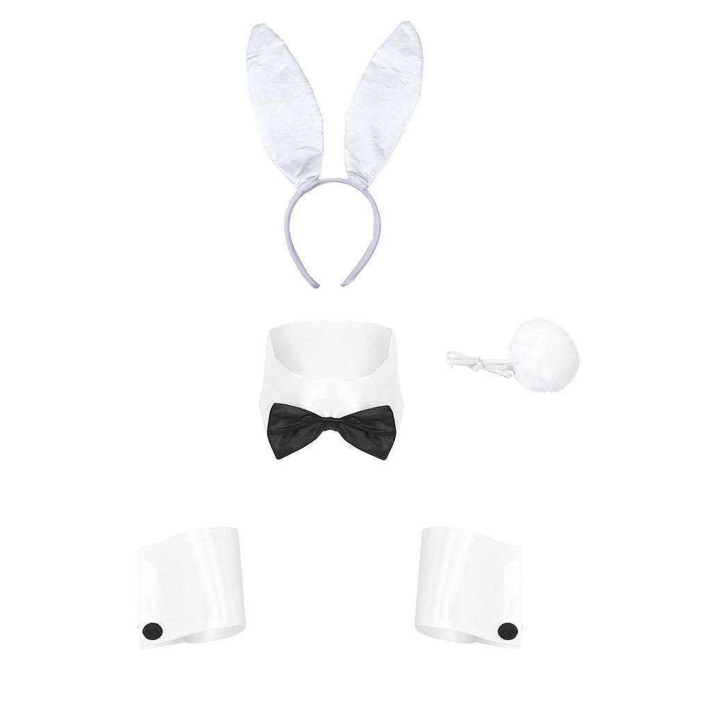 Frauen Halloween Weihnachten Cosplay Party Kostüm Zubehör Bunny Rollenspiel Set