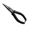 Fujiya Long Nose Pliers, Black Gold, Cross Knurled, 350-150BG