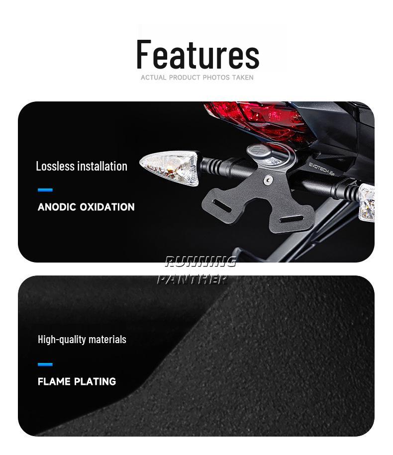 Triumph Street Triple 765 R/RS/S Rear Fender Eliminator & License Plate Holder