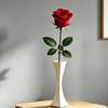 3D Printed Vase, Smooth Surface Burr-free PLA Vase, Modern Hourglass Shape Desktop Ornament for Dining Table Living Room Decoration