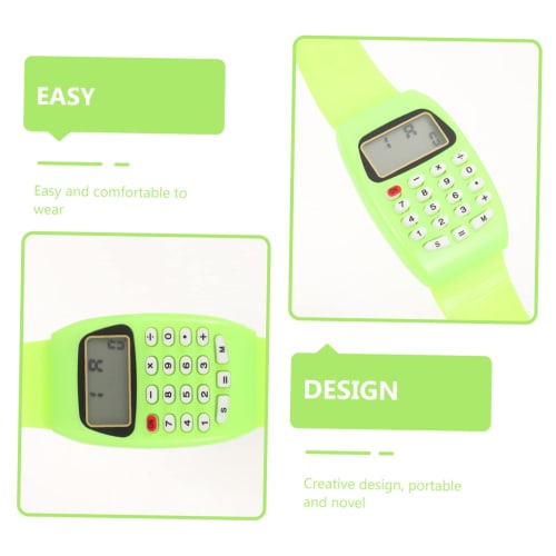 Homoyoyo 2-Piece Digital Watch with Calculator, Phone Book, and Calculator Function for Men, Women, and Kids, Perfect Birthday Gift for Fitness, Squar