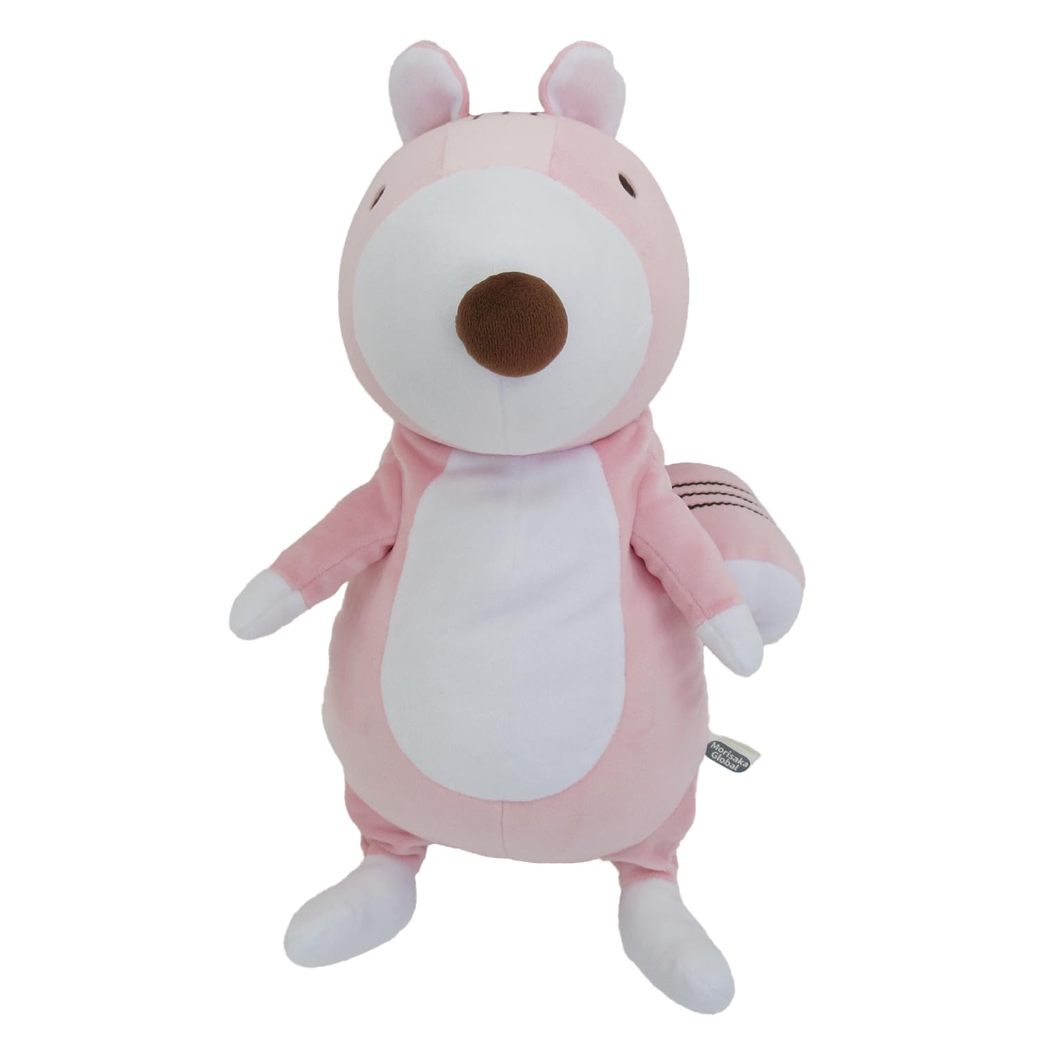 

Morisaka Global Mochi Chipmunk Large 22 x 22 x 30cm Bonobono Anime Plush Toy, Soothing, Squishy Texture, Cute Animal, Mochi Series MOBS-0400