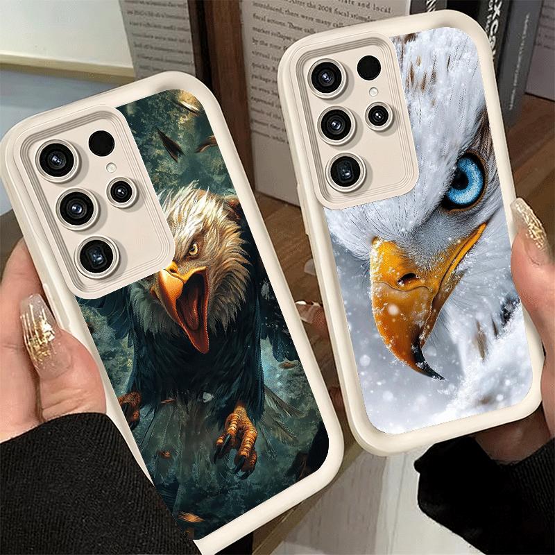 Handyhülle für Samsung Galaxy S26 S25 Ultra S24 FE Weißkopfseeadler Coole Hülle S23 Plus S22 + S21 S20 5G Weiches Silikon Funda