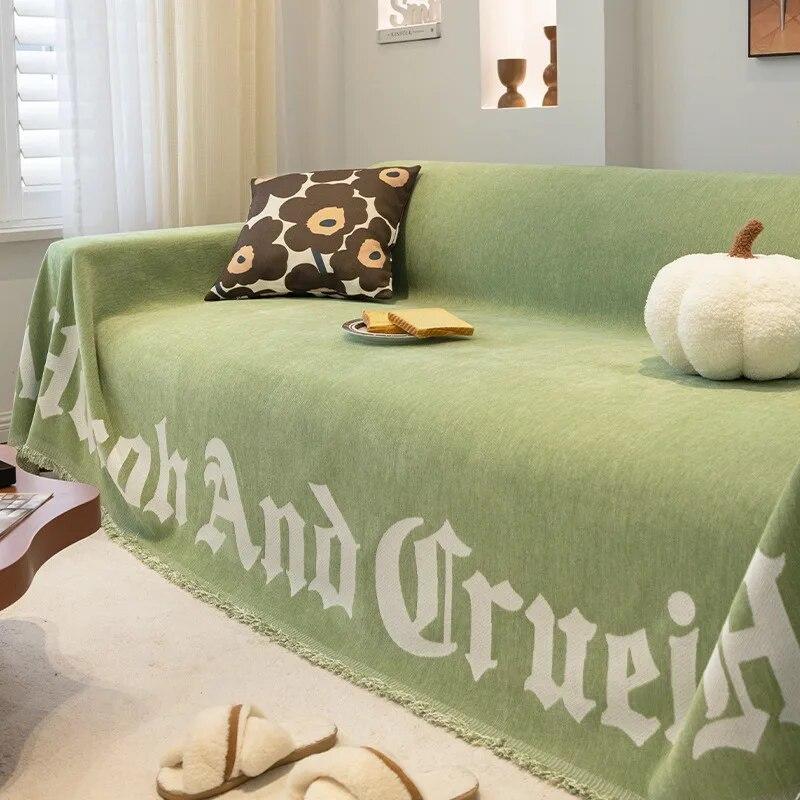 Sofa Cover Chenille Sofa Towel Blanket Couch Cover Universal Anti-cat Scratch Sofa Cover for Living Room 1/2/3/4 Seater