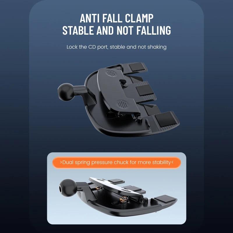 CD Slot Car Phone Holder Gravity Auto Lock Mount 360° Rotation Universal Smartphone GPS Navigation Cradle